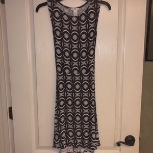 H&M Colorful Dress with Open Back and Bow Tie